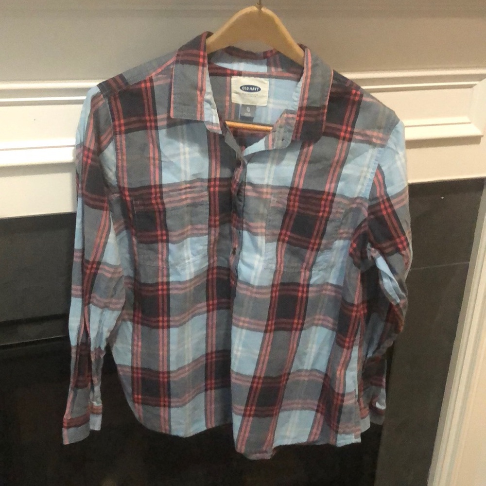 Women’s long sleeve plaid shirt